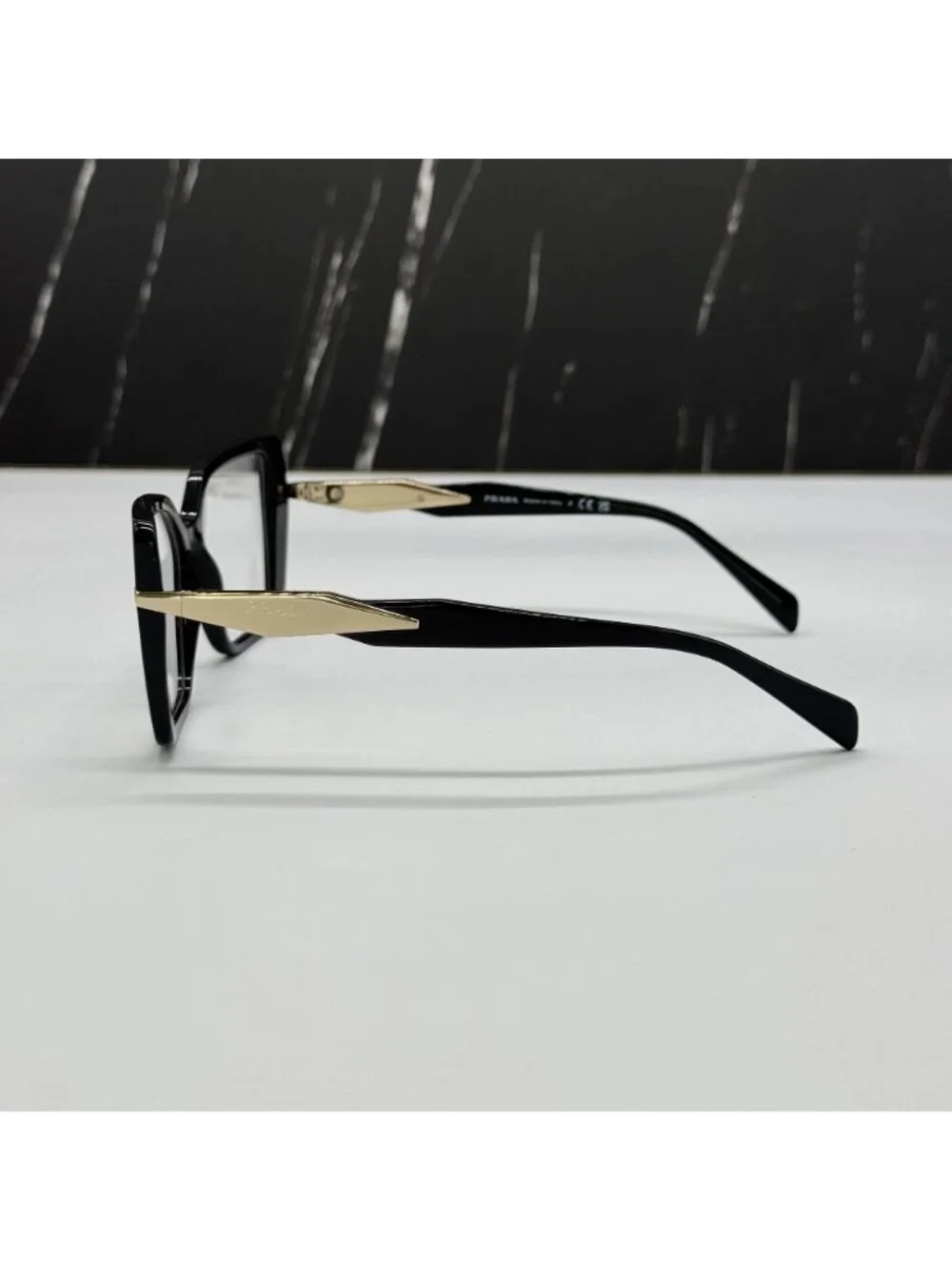 NWT Prada PR03ZV 1AB1O1 Black Butterfly Women Eyeglasses PR 03ZV